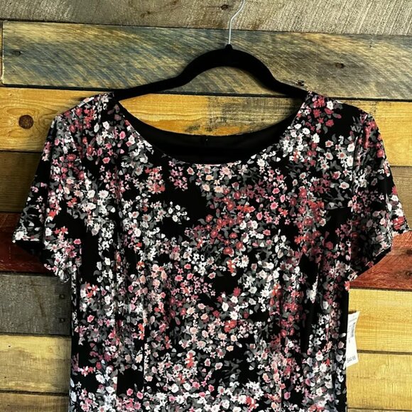 Roz & Ali‎ Black Floral Dress Size 8 - Picture 3 of 3